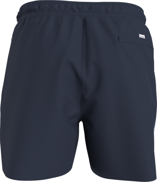 Calvin Klein Medium Zwemshort Met Trekkoord Logo Tape Navy Iris