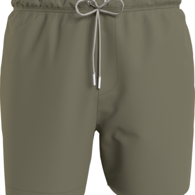 Calvin Klein Medium Zwemshort Met Trekkoord Logo Tape Delta Green