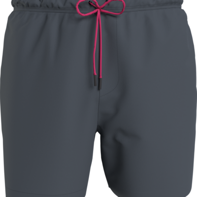 Calvin Klein Medium Zwemshort Met Trekkoord Logo Tape Oil Grey