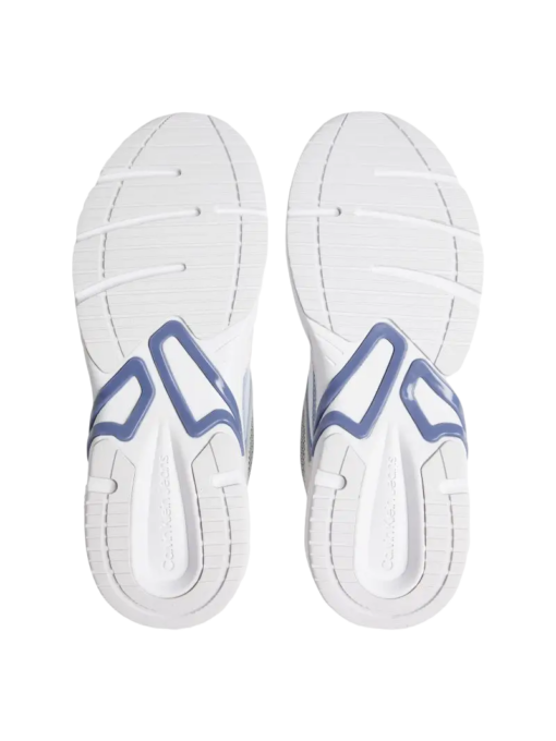 Calvin Klein Leren Sneakers White/Iceland Blue