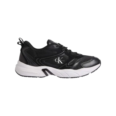 Calvin Klein Leren Sneakers Black/White