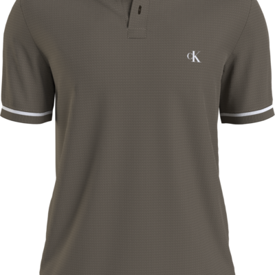 Calvin Klein Slim Poloshirt Bruin