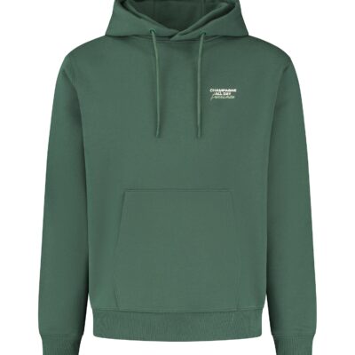 Purewhite Champagne All Day Hoodie Forest Green Loose Fit