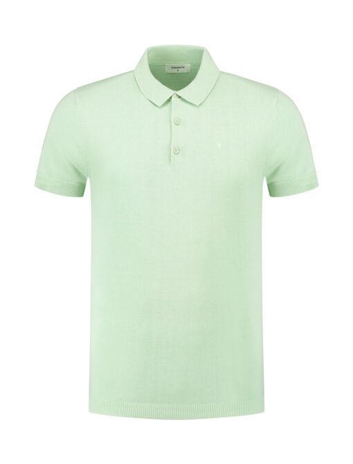 Purewhite Short Sleeve Knit Polo Mint