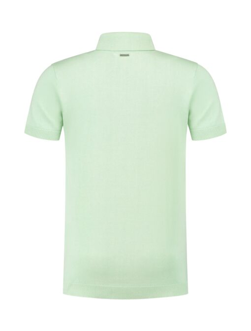 Purewhite Short Sleeve Knit Polo Mint