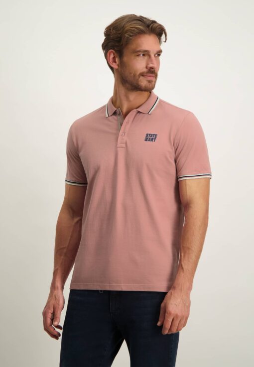 State of Art Piqué polo roze