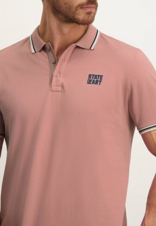 State of Art Piqué polo roze