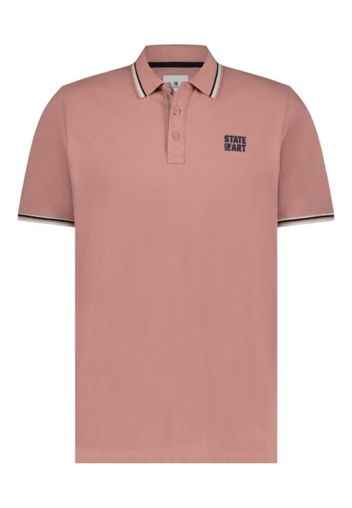 State of Art Piqué polo roze