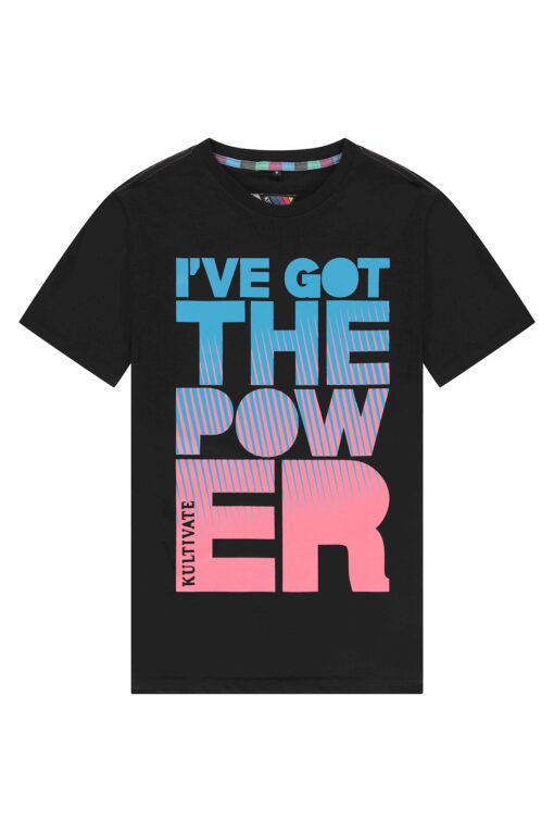 Kultivate Tshirt Power Zwart