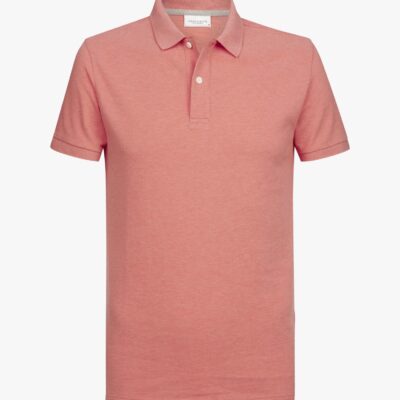 Profuomo Roze mélange pique polo