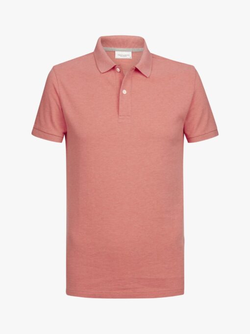 Profuomo Roze mélange pique polo