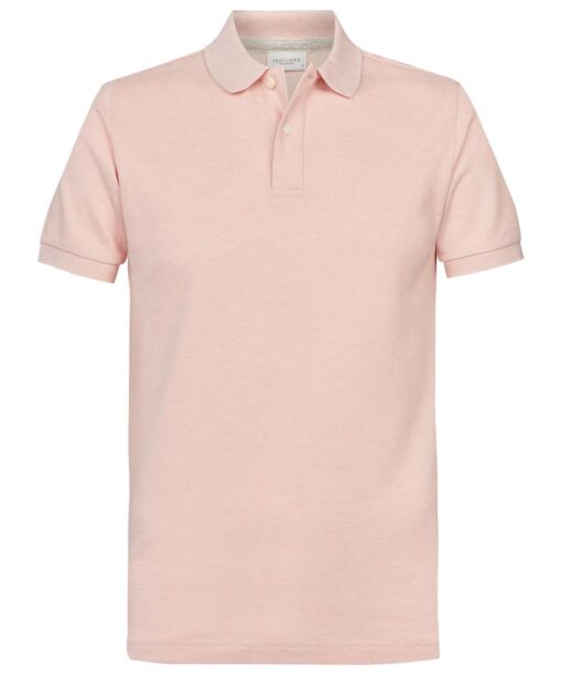 Profuomo Licht roze pique polo