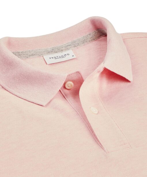 Profuomo Licht roze pique polo