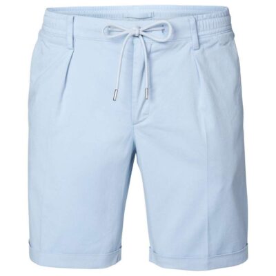 Profuomo Blauwe sportcord shorts