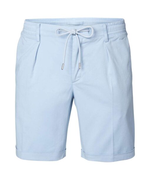 Profuomo Blauwe sportcord shorts