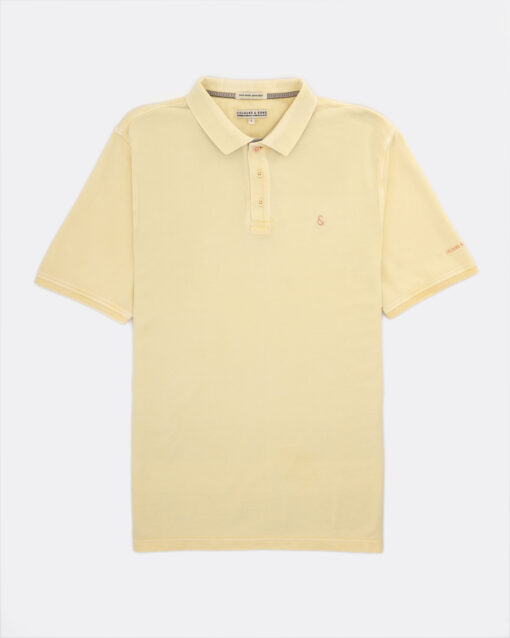 Colours & Sons Polo-Shirt Piqué Geel