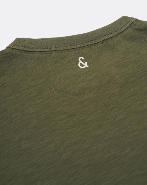 Colours & Sons Basic T-Shirt Pocket Olijfgroen