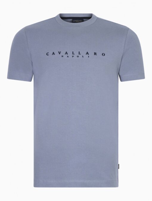 CAVALLARO NAPOLI CAVAGIO T-SHIRT BLAUW