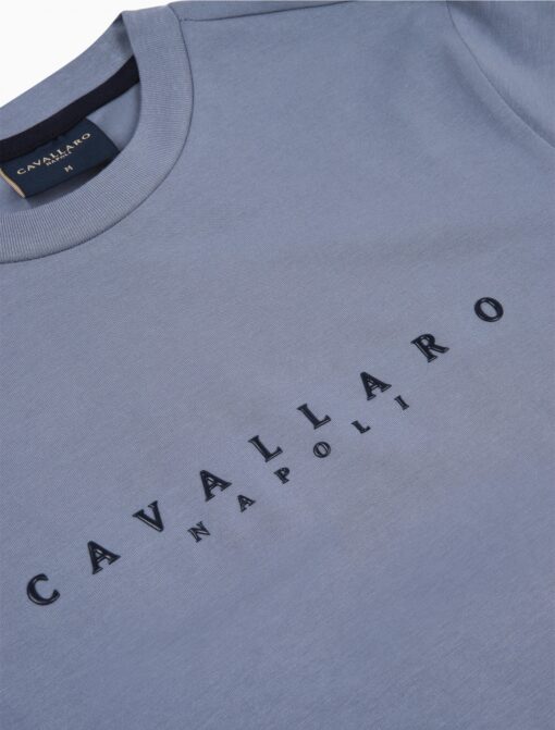 CAVALLARO NAPOLI CAVAGIO T-SHIRT BLAUW