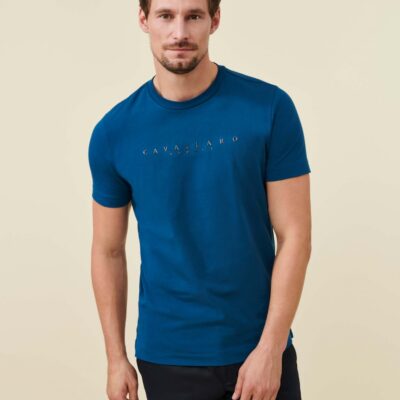 CAVALLARO NAPOLI CAVAGIO T-SHIRT PETROL BLUE