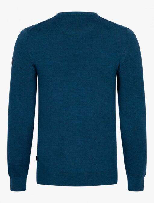 CAVALLARO NAPOLI MERINO R-NECK TRUI PETROL