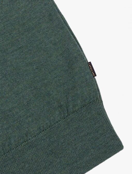 CAVALLARO NAPOLI MERINO V-NECK TRUI GROEN