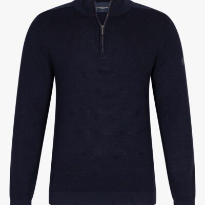 CAVALLARO NAPOLI TREZZO HALF ZIP TRUI DONKERBLAUW