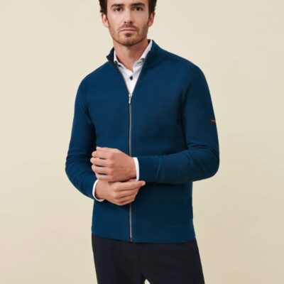 CAVALLARO NAPOLI TREZZO VEST PETROL BLUE