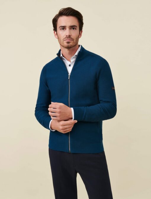 CAVALLARO NAPOLI TREZZO VEST PETROL BLUE