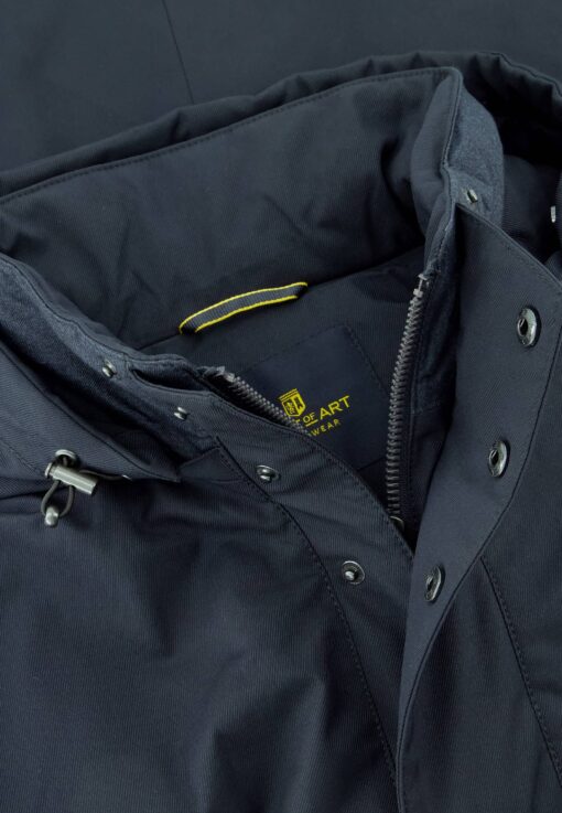 State of Art OUTERWEAR jas van polyester met rits donkerblauw uni