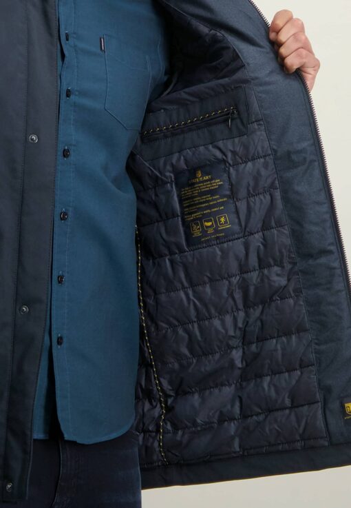 State of Art OUTERWEAR jas van polyester met rits donkerblauw uni