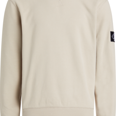 Calvin Klein Monogram Sweatshirt Met Embleem Plaza Taupe 