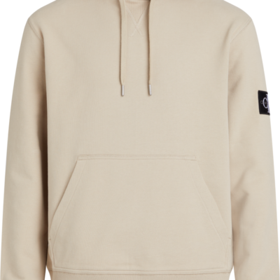 Calvin Klein Hoodie Van Badstofkatoen Met Embleem Plaza Taupe