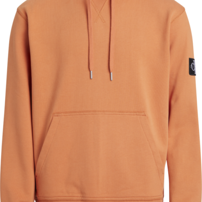 Calvin Klein Hoodie Van Badstofkatoen Met Embleem Burnt clay