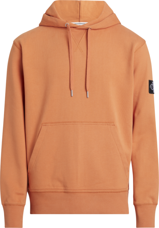 Calvin Klein Hoodie Van Badstofkatoen Met Embleem Burnt clay