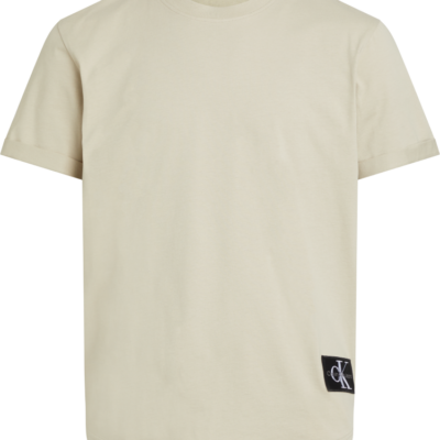 Calvin Klein T-Shirt Van Katoen Met Embleem Plaza Taupe