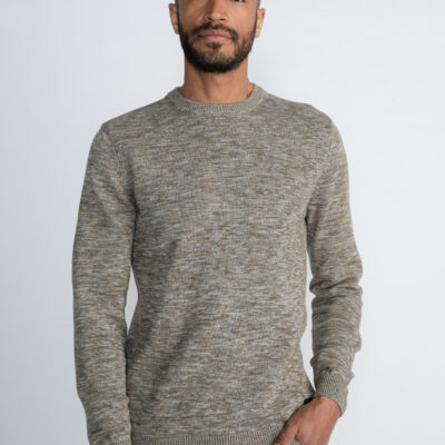 PETROL INDUSTRIES GEMÊLEERDE PULLOVER OSWEGO SMOCKEY SAND