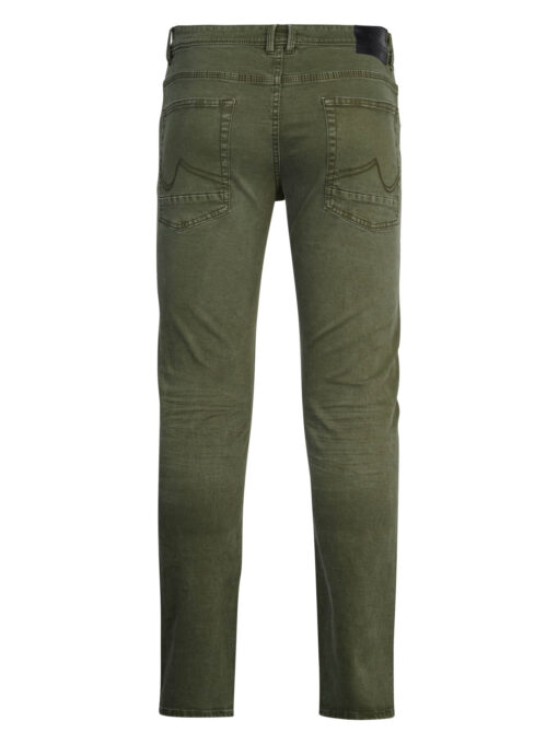 PETROL INDUSTRIES SEAHAM GEKLEURDE SLIM FIT JEANS POLSON ARMY GREEN