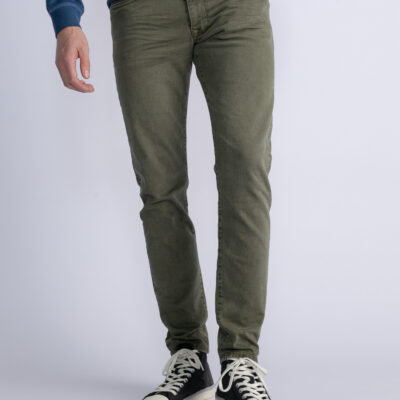 PETROL INDUSTRIES SEAHAM GEKLEURDE SLIM FIT JEANS POLSON ARMY GREEN