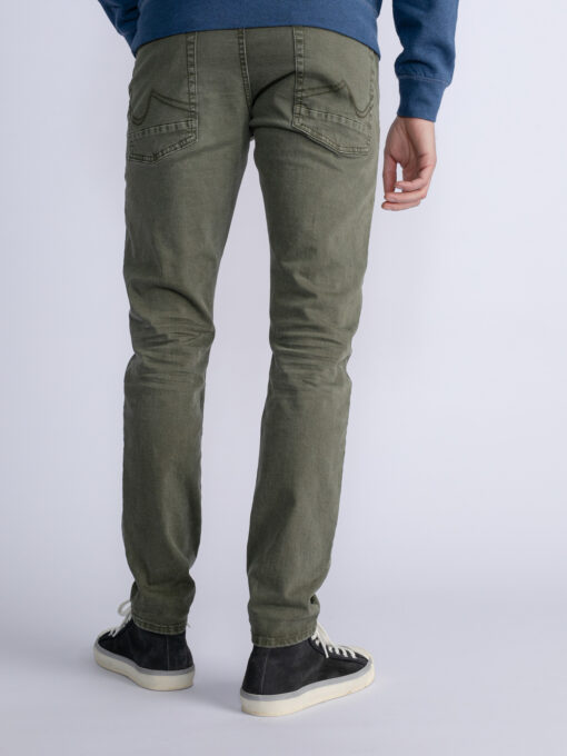 PETROL INDUSTRIES SEAHAM GEKLEURDE SLIM FIT JEANS POLSON ARMY GREEN