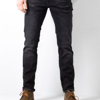 PETROL INDUSTRIES RUSSEL REGULAR TAPERED FIT JEANS BLACK STONE