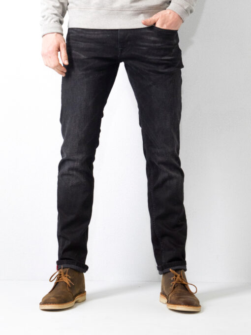 PETROL INDUSTRIES RUSSEL REGULAR TAPERED FIT JEANS BLACK STONE