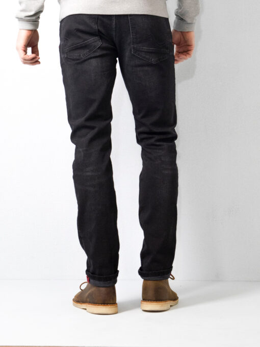 PETROL INDUSTRIES RUSSEL REGULAR TAPERED FIT JEANS BLACK STONE