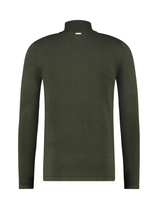 PUREWHITE ESSENTIAL KNIT TURTLENECK ARMY GREEN