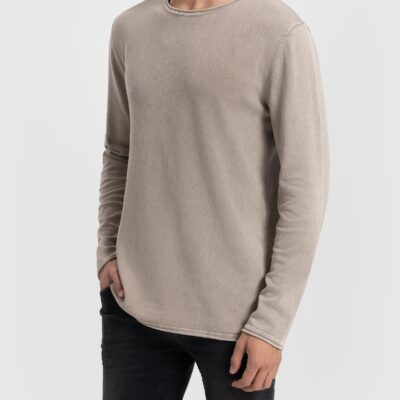 PUREWHITE ESSENTIAL GARMENT DYE KNIT SWEATER SAND