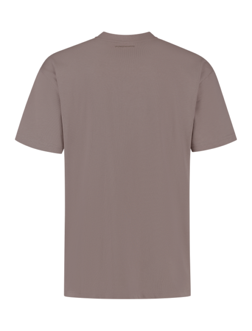 PUREWHITE L'HOMME NOUVEAU MOON T-SHIRT TAUPE