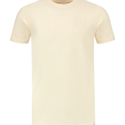 PUREWHITE EMBROIDERED EMBLEM T-SHIRT ECRU