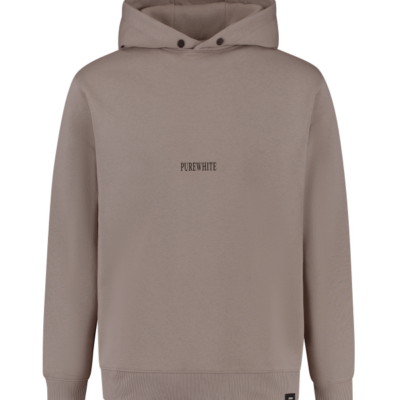 PUREWHITE L'HOMME NOUVEAU SQUARE HOODIE TAUPE