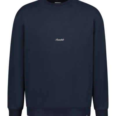 PUREWHITE EMBROIDERED GRAPHIC SWEATER NAVY