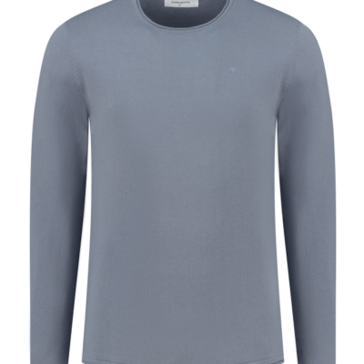 PUREWHITE ESSENTIAL GARMENT DYE KNIT SWEATER BLUE